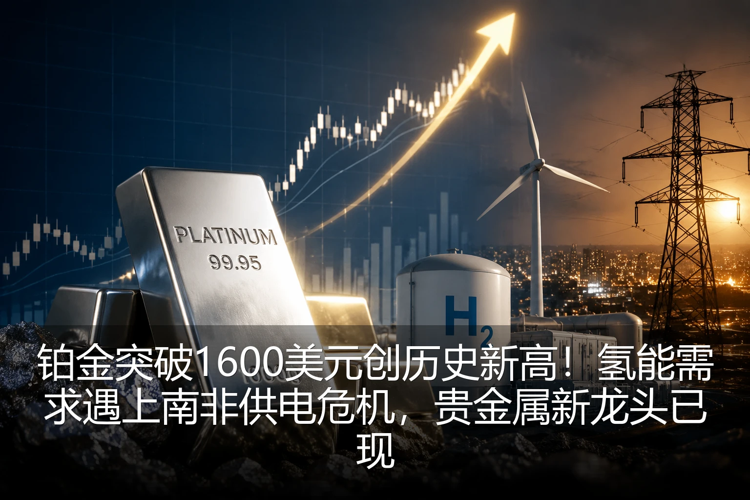 铂金突破1600美元创历史新高！氢能需求遇上南非供电危机，贵金属新龙头已现