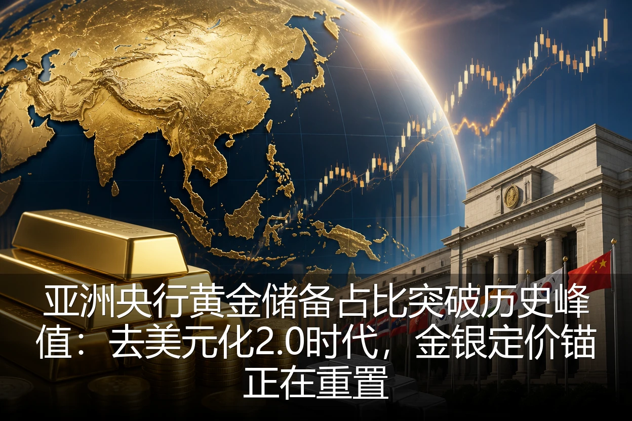 亚洲央行黄金储备占比突破历史峰值：去美元化2.0时代，金银定价锚正在重置