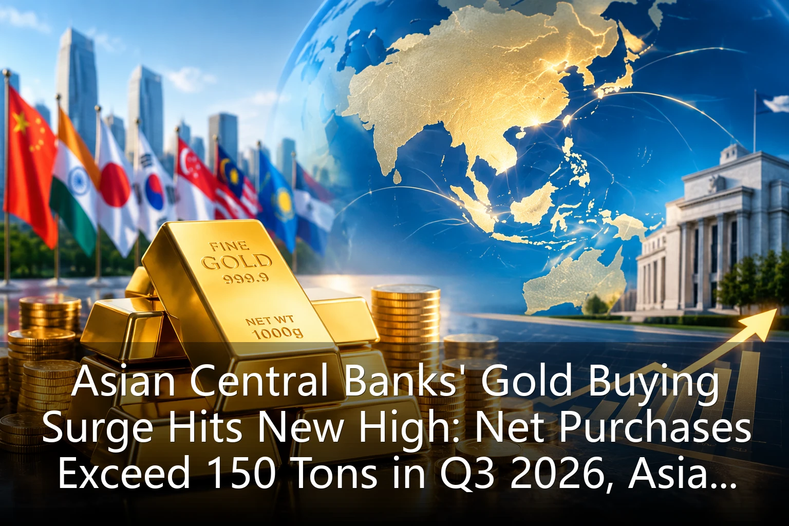 Asian Central Banks' Gold Buying Surge Hits New High: Net Purchases Exceed 150 Tons in Q3 2026, Asian Demand Share Breaks 65% for First Time